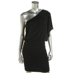 Womens B. Darlin One Shoulder Blouson Cocktail Dress Size 1/2